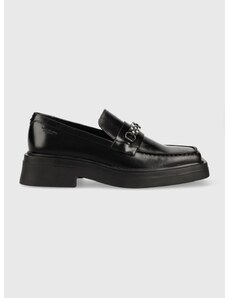 Кожени мокасини Vagabond Shoemakers EYRA в черно с равна подметка 5550.001.20