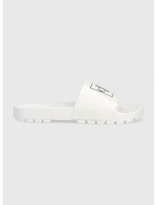Чехли Calvin Klein Jeans YM0YM00591 TRUCK SLIDE MONOGRAM RUBBER M в бяло