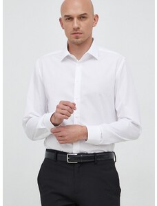 Памучна риза Seidensticker мъжка в бяло с кройка по тялото класическа яка 01.675198