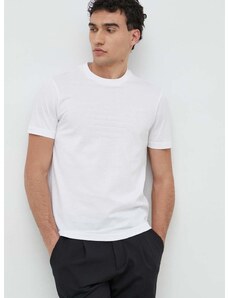 Памучна тениска Emporio Armani в бяло с апликация 8N1TD2 1JGYZ