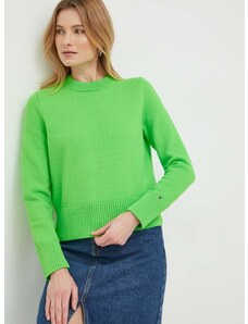 Пуловер Tommy Hilfiger дамски в зелено