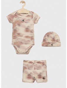 Комплект за бебета Calvin Klein Jeans в бежово