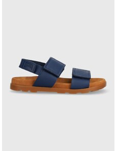 Детски сандали от кожа Camper в синьо
