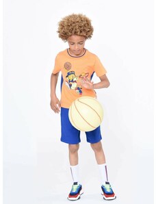Детска тениска Marc Jacobs в оранжево с принт