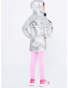 Детски спортен панталон Karl Lagerfeld в розово с принт