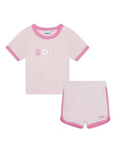 Комплект за бебета BOSS в розово