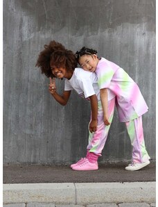 Детски спортен панталон Reima в лилаво с десен