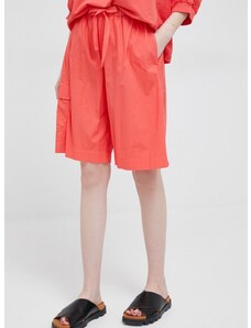 Къс панталон Deha в оранжево с изчистен дизайн с висока талия