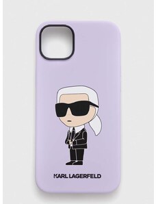 Кейс за телефон Karl Lagerfeld iPhone 14 Plus 6,7" в лилаво