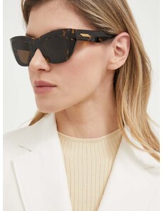 Слънчеви очила Bottega Veneta в кафяво