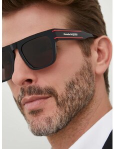 Слънчеви очила Alexander McQueen в черно