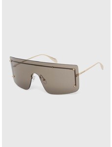 Слънчеви очила Alexander McQueen в златисто