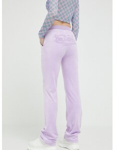 Спортен панталон Von Dutch в лилаво с апликация