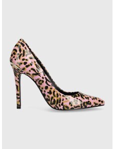 Обувки с висок ток Just Cavalli в розово 74RB3S01