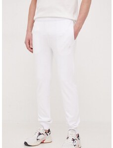 Памучен спортен панталон Save The Duck в бяло с изчистен дизайн