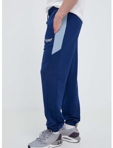 Памучен спортен панталон Hummel в тъмносиньо с изчистен дизайн