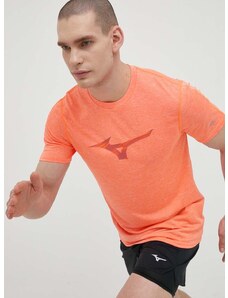 Тениска за бягане Mizuno Core RB в оранжево с принт