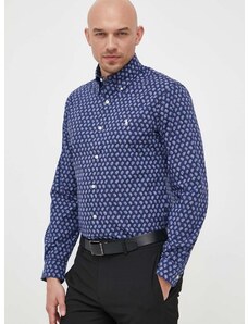 Риза Polo Ralph Lauren мъжка в тъмносиньо със стандартна кройка с яка с копче