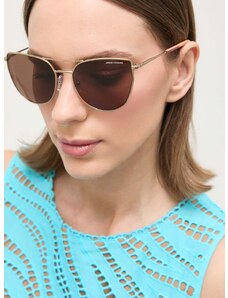 Слънчеви очила Armani Exchange в бежово