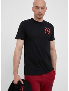 47 brand Памучна тениска 47brand MLB New York Yankees в черно с принт