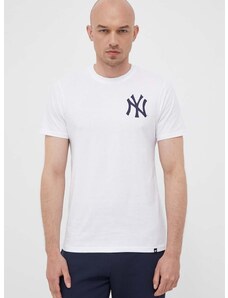 47 brand Памучна тениска 47brand MLB New York Yankees в бяло с принт
