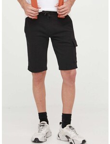 Памучен къс панталон Calvin Klein Jeans в черно J30J323411