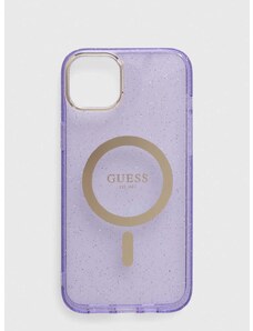Кейс за телефон Guess iPhone 14 Plus 6.7" в лилаво