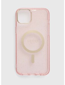 Кейс за телефон Guess iPhone 14 Plus 6.7" в розово