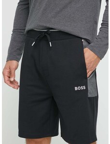 Домашен къс панталон BOSS в черно