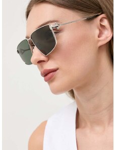 Слънчеви очила Bottega Veneta в сребристо