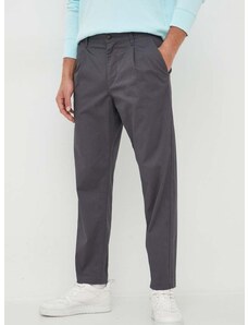 Панталон BOSS ORANGE в сиво със стандартна кройка