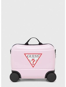 Детски куфар Guess в розово