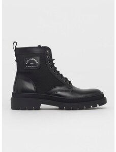 Обувки Karl Lagerfeld мъжки в черно