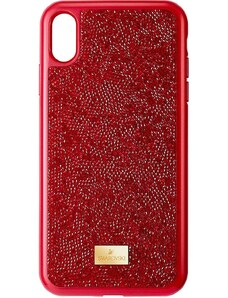 Кейс за телефон Swarovski iPhone X/XS Glam Rock в червено