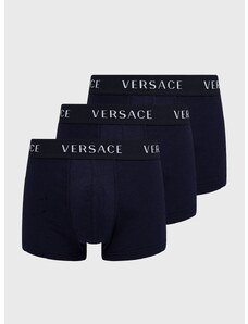 Боксерки Versace (3 чифта) мъжки в тъмносиньо AU04320