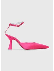 Обувки с висок ток Chiara Ferragni CF3142_012 в розово CF DECOLLETE