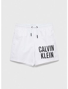 Детски плувни шорти Calvin Klein Jeans в бяло