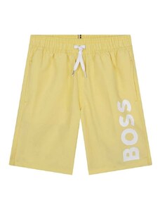 Детски плувни шорти BOSS в жълто