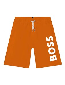 Детски плувни шорти BOSS в оранжево