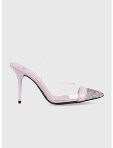 Обувки с висок ток Love Moschino Scarpad Spillo 95 в лилаво