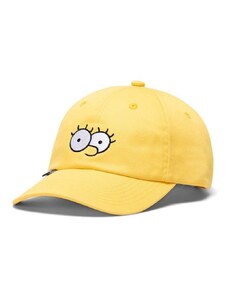Памучна шапка Herschel X The Simpsons в жълто с апликация