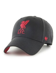 47 brand Шапка 47brand Epl Liverpool FC в черно с апликация EPL-BLPMS04WBP-BK