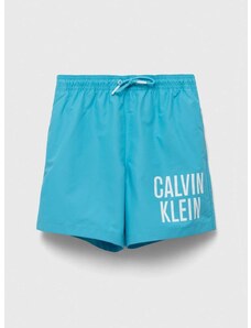 Детски плувни шорти Calvin Klein Jeans в синьо