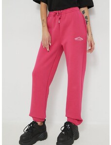 Спортен панталон Juicy Couture в розово с изчистен дизайн