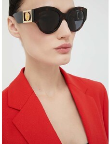 Слънчеви очила Versace в кафяво