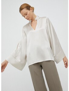Блуза By Malene Birger Lomaria в бежово с изчистен дизайн