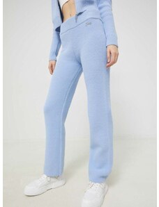 Спортен панталон Juicy Couture в синьо с изчистен дизайн