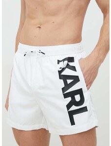 Плувни шорти Karl Lagerfeld в бяло