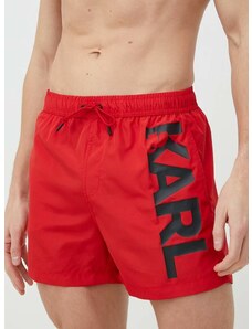 Плувни шорти Karl Lagerfeld в червено