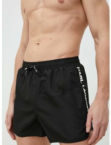 Плувни шорти Karl Lagerfeld в черно